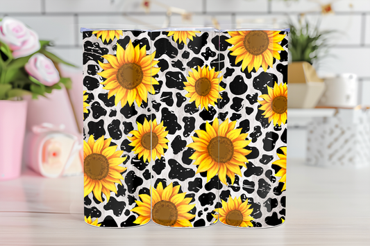 Daisy & Leopard -20oz TUMBLER WRAP