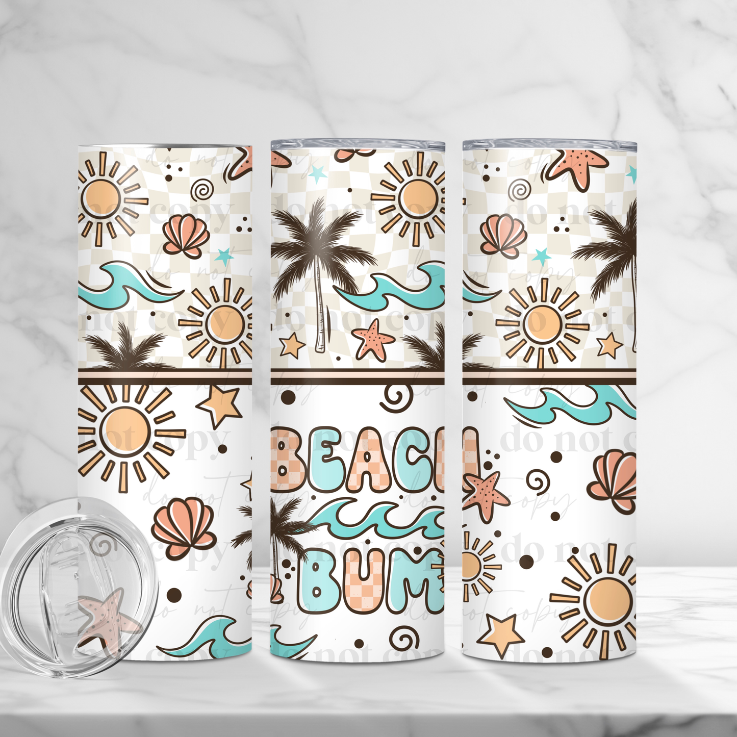 Beach Bum - 20oz TUMBLER WRAP