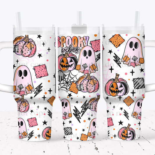 Spooky Vibes- 40oz Tumbler Wrap