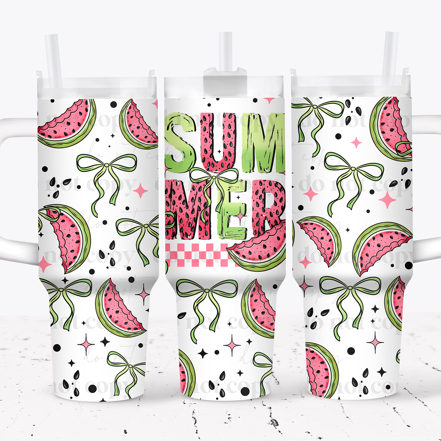 Summer Vibe- 40oz Tumbler Wrap