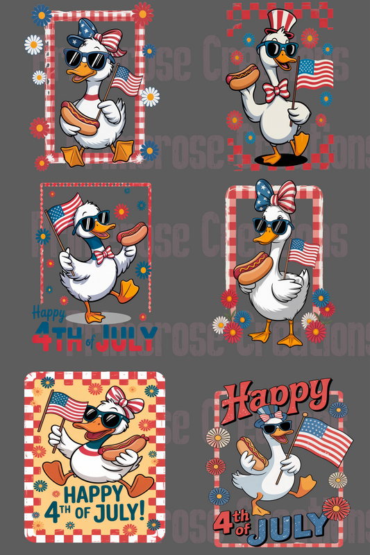 4th July Goose -Pre Made Gang Sheet 24X36