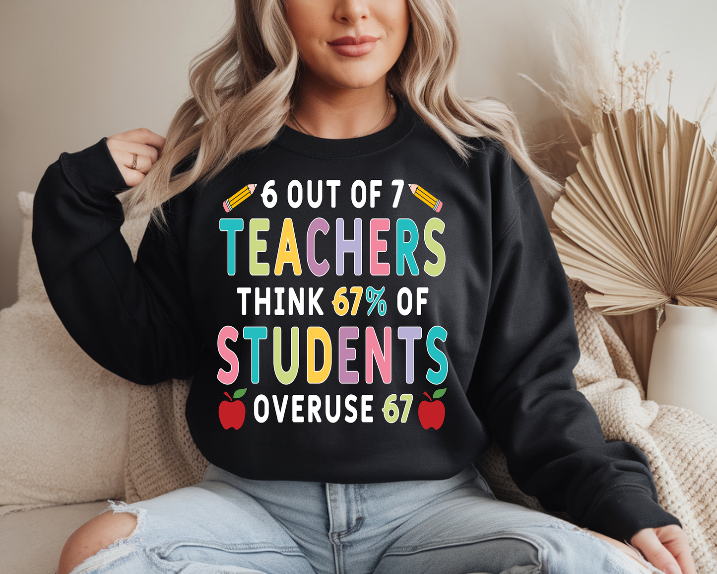 6 out of  7 Teacher- Full Color- DTF TRANSFER- 2-5 Business Days