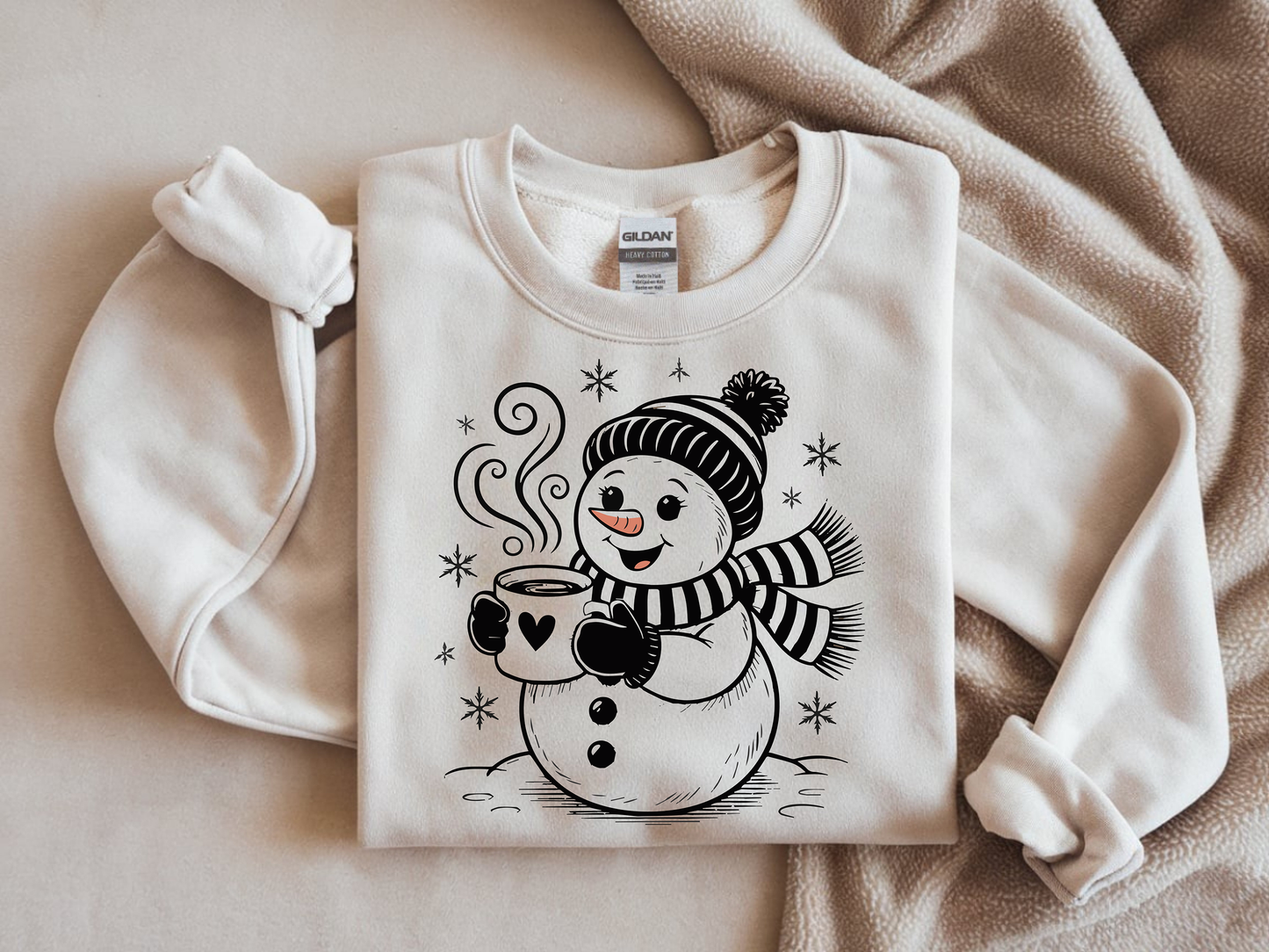 About Noel Snowman-Full Color-DTF TRANSFER-2-5 Business Days