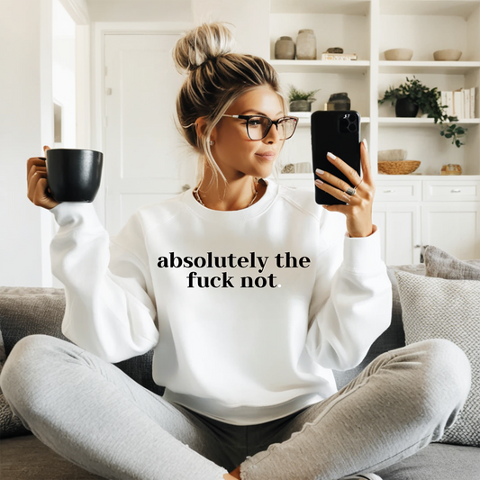 Absolutely Not (BLK)- Single Color- DTF TRANSFER