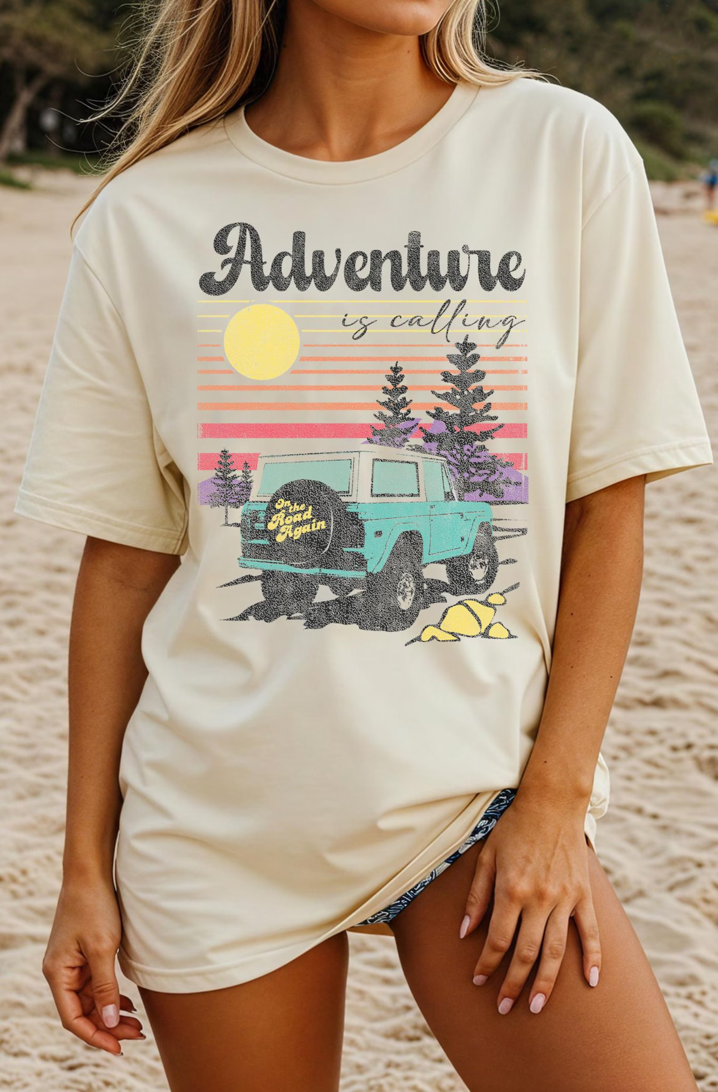 Adventure Is Calling - Full Color - DTF Transfer - Grab It Tuesday
