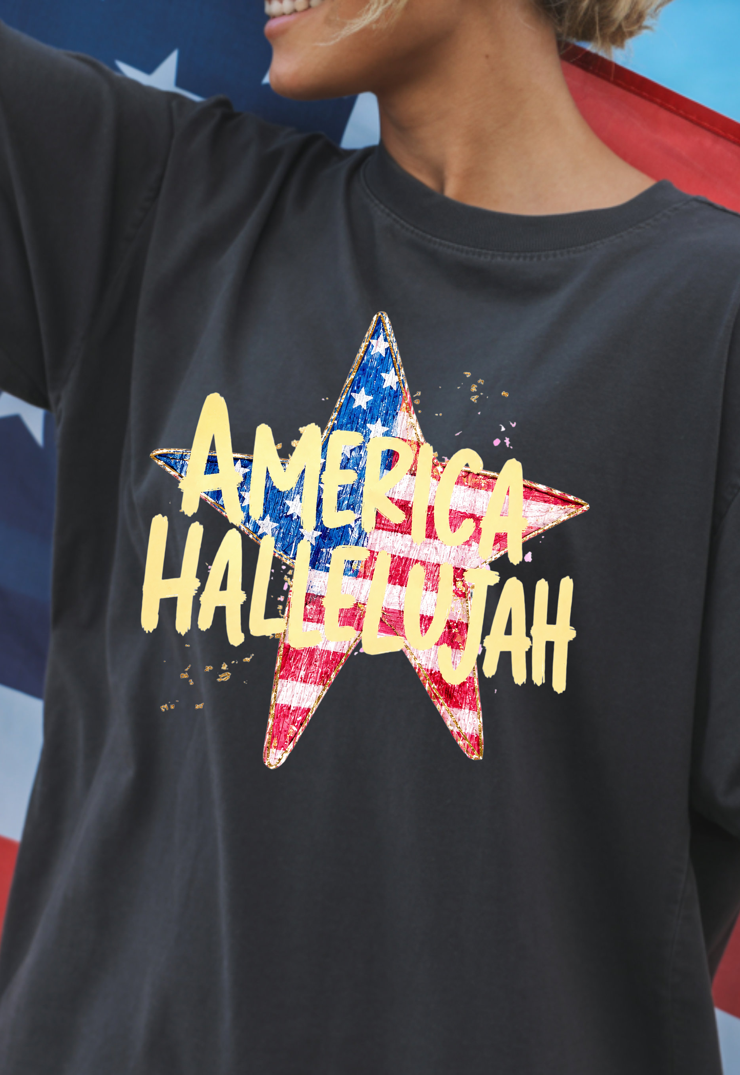 America Hallelujah - Full Color - DTF Transfer - Flash Grab Friday