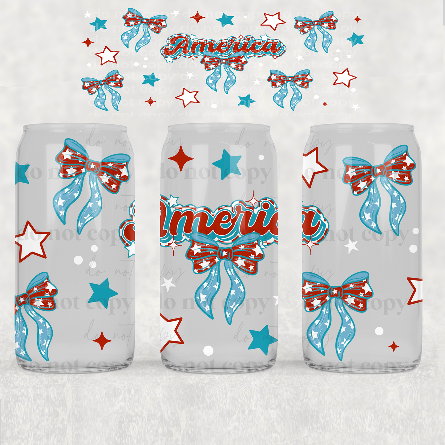 America - 16 oz UVDTF Wrap