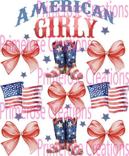 American Girly Coquette Bow Collage