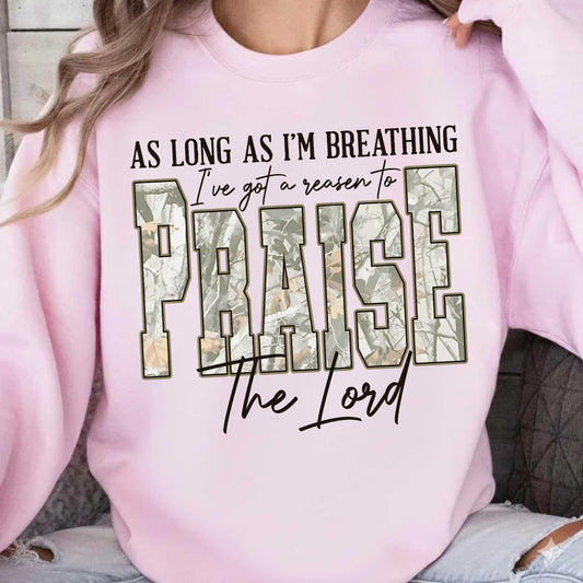As Long As I Am Breathing - Full Color DTF Transfer - 2-5 Business Days
