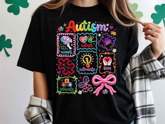 Autism Collage - DTF Transfer - 2-5 Business Days