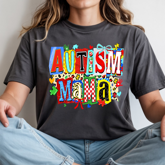 Autism Mama Patterns - DTF Transfer - Friday New Releases