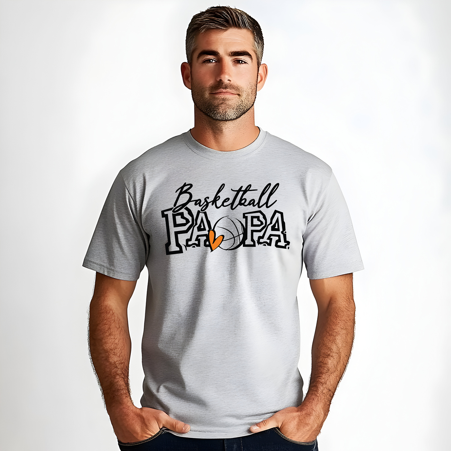 Basketball Papa-Full Color -DTF Transfer-WHOLESALE