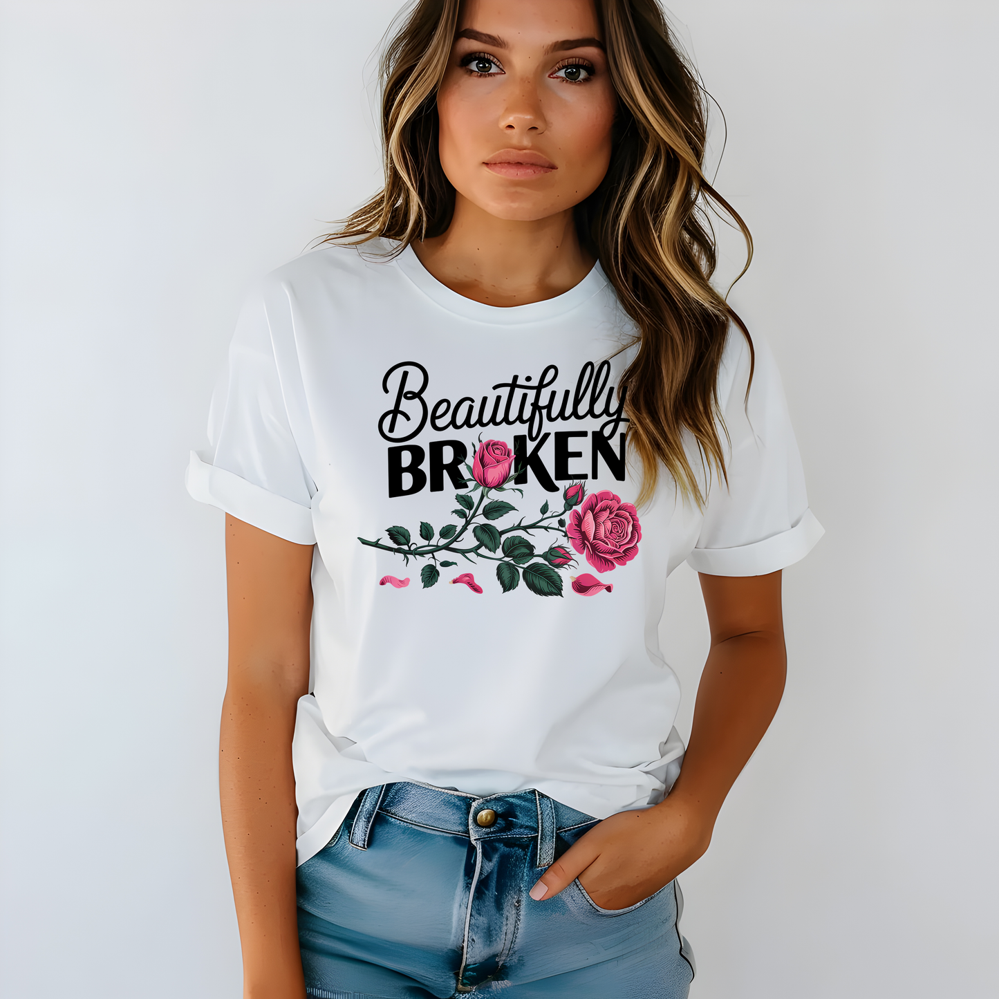 Beautifully Broken- DTF TRANSFER - WHOLESALE