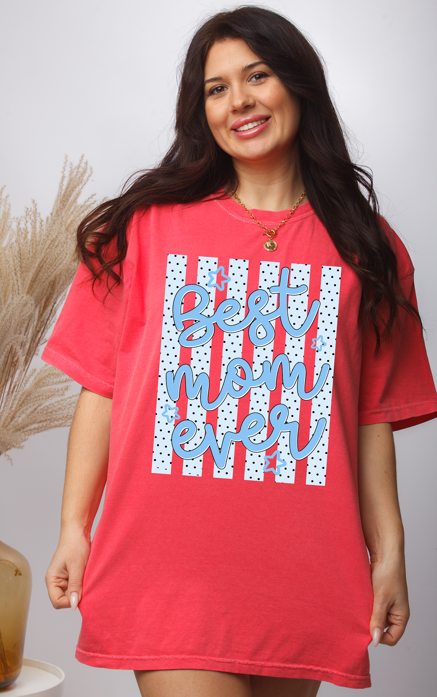 Best Mom Ever Striped - Full Color - DTF Transfer - 2-5 Business Days