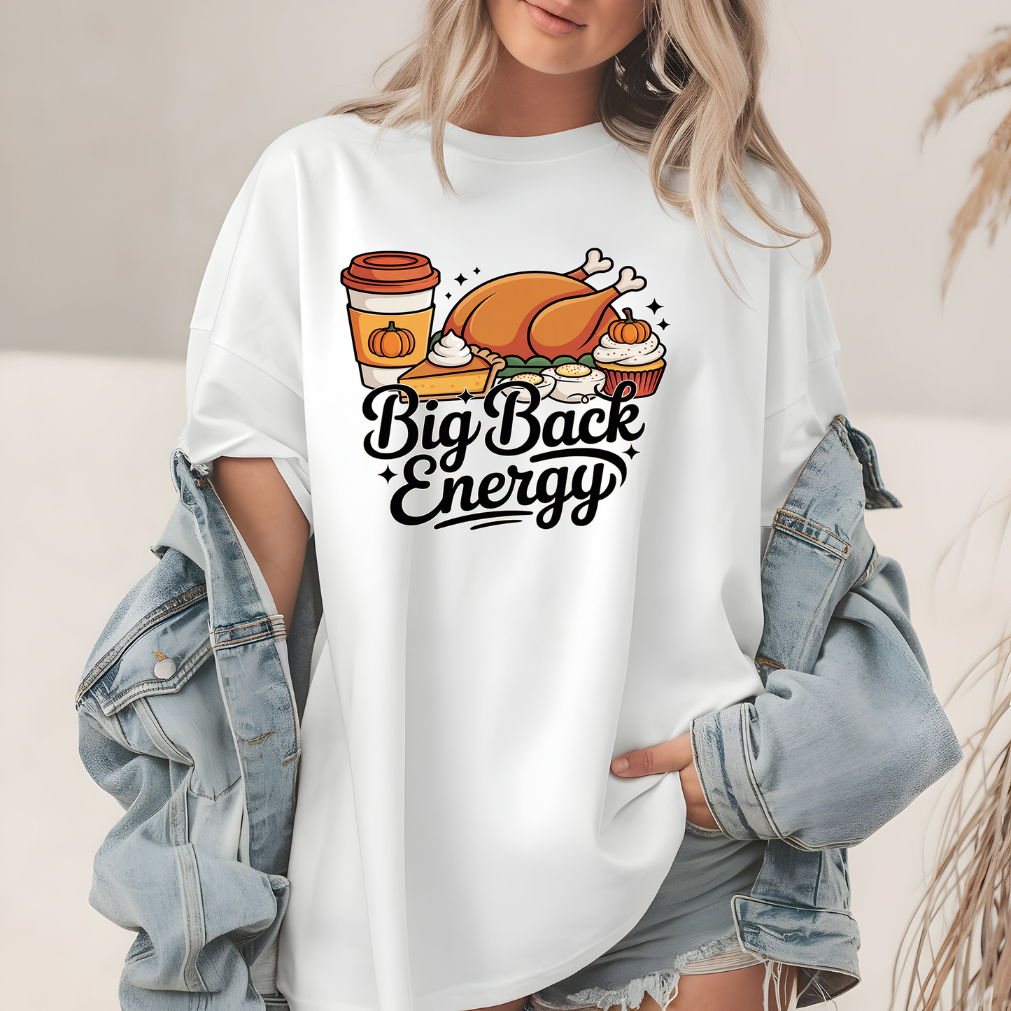 Big Back Turkey-Full Color-DTF TRANSFER- 2-5 Business Days