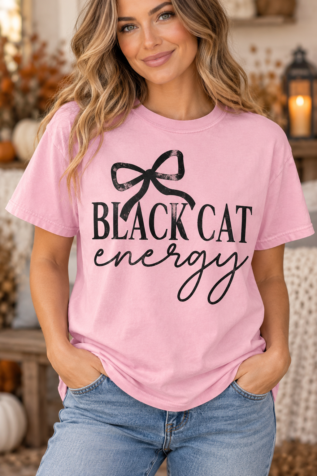 Black Cat Energy - Full Color - DTF Transfer - 2 to 5 business days