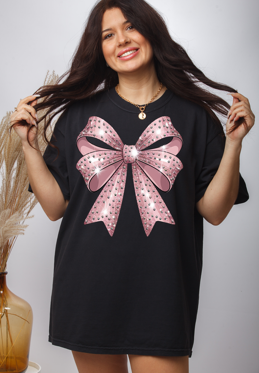 Blinged Bow- Full Color DTF Transfer