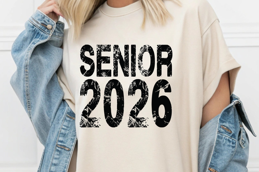 Blk Senior 26-Full Color -DTF Transfer-WHOLESALE