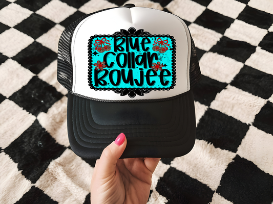 Blue Collar Boujee - HAT PATCH - DTF TRANSFER