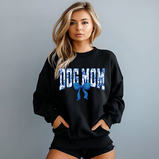 Blue Dog Mom Floral