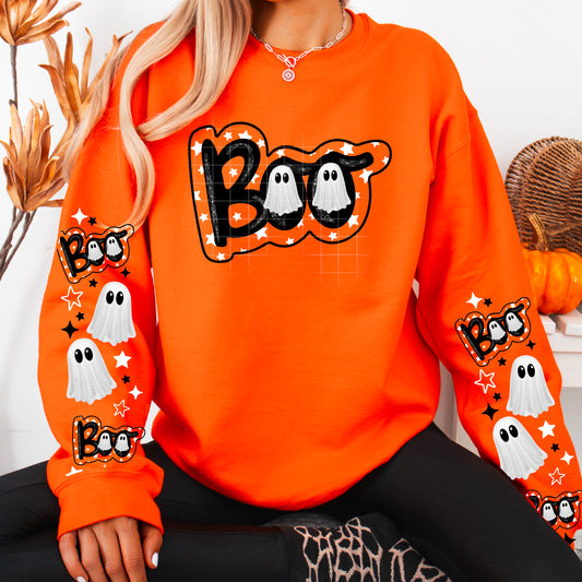 Boo - W/Sleeves - DTF transfers -RTS-19