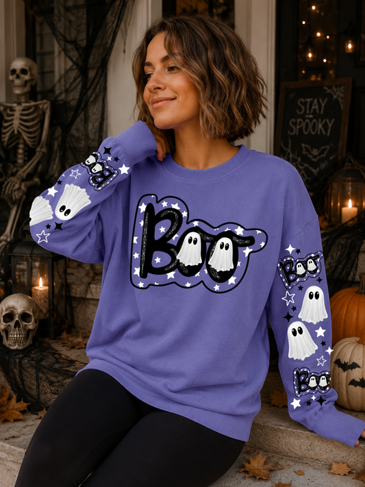 Boo W/Sleeves - DTF Transfer - Flash Grab Friday