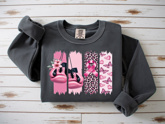 Breast Cancer Brushstroke-Full Color -DTF TRANSFER- WHOLESALE