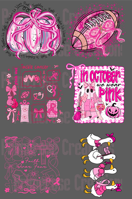 Breast Cancer 2 - Pre Made Gang Sheet 24X36