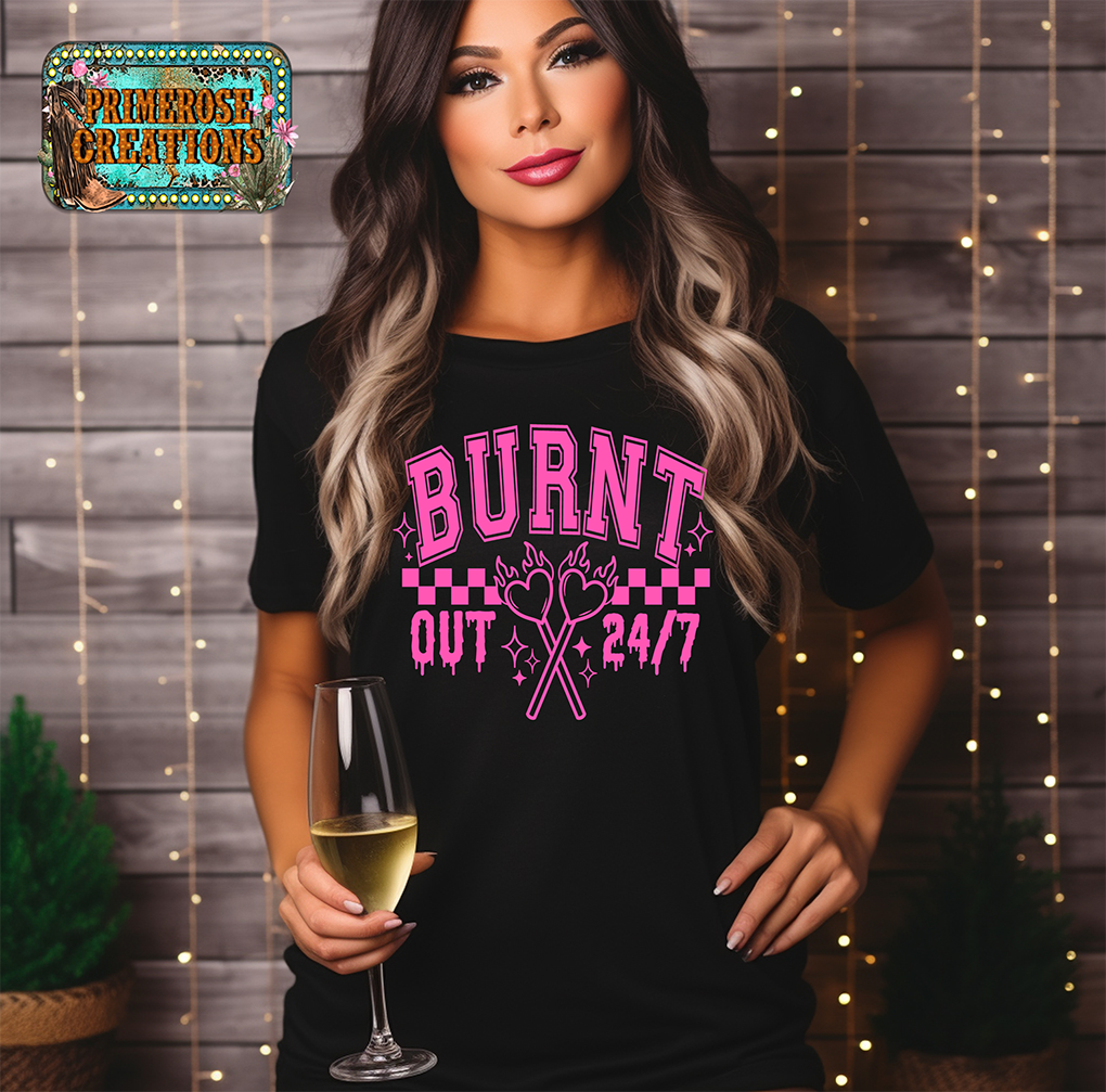 Burnt Out - Single Color (Hot Pink) 11