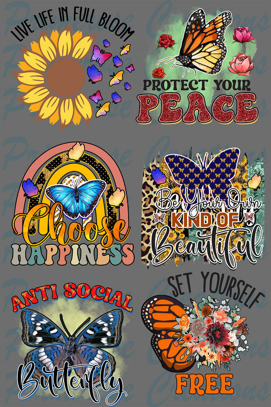 Butterfly -Pre Made Gang Sheet 24X36
