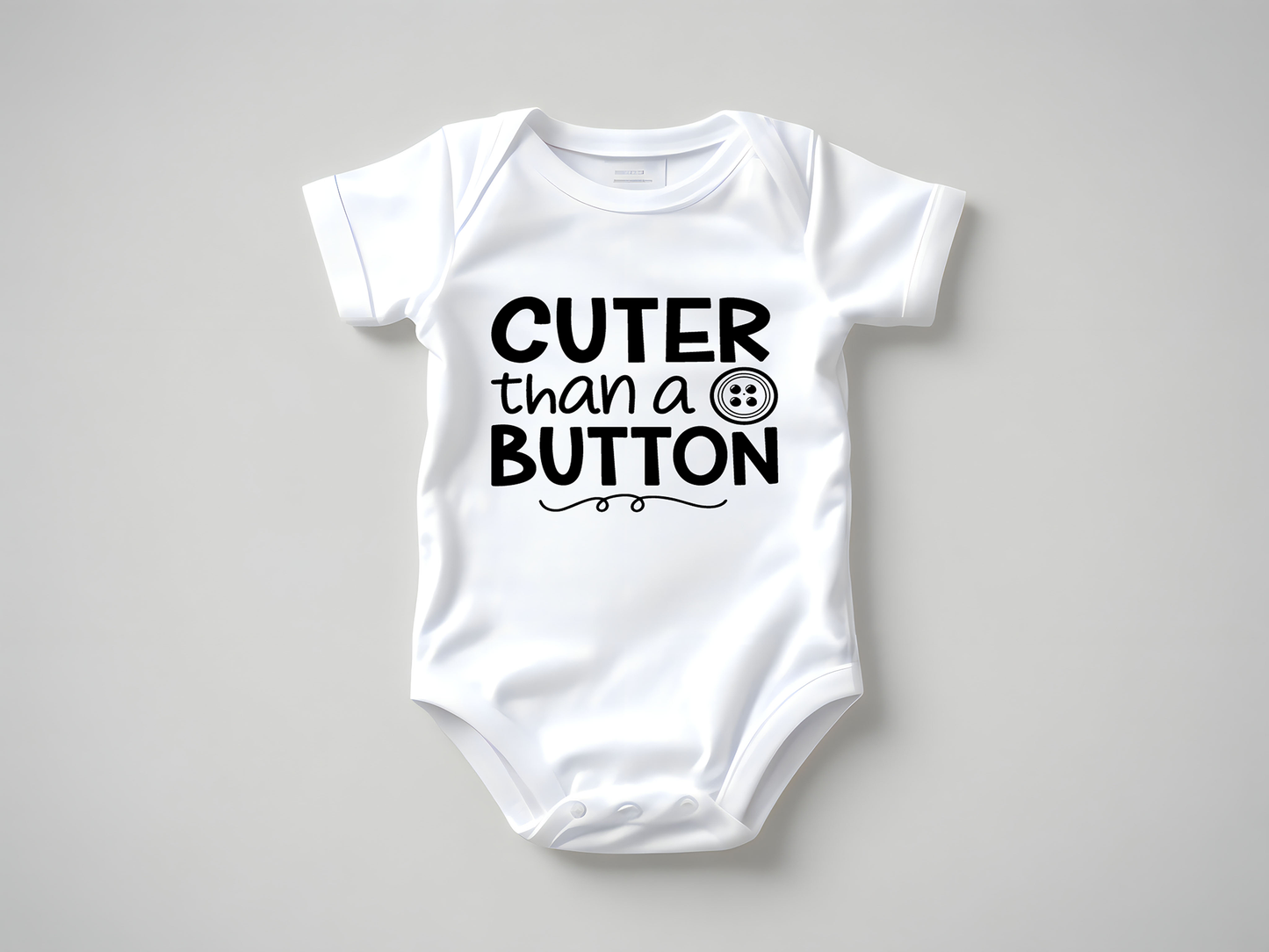 Button-Baby- Single Color- DTF TRANSFER
