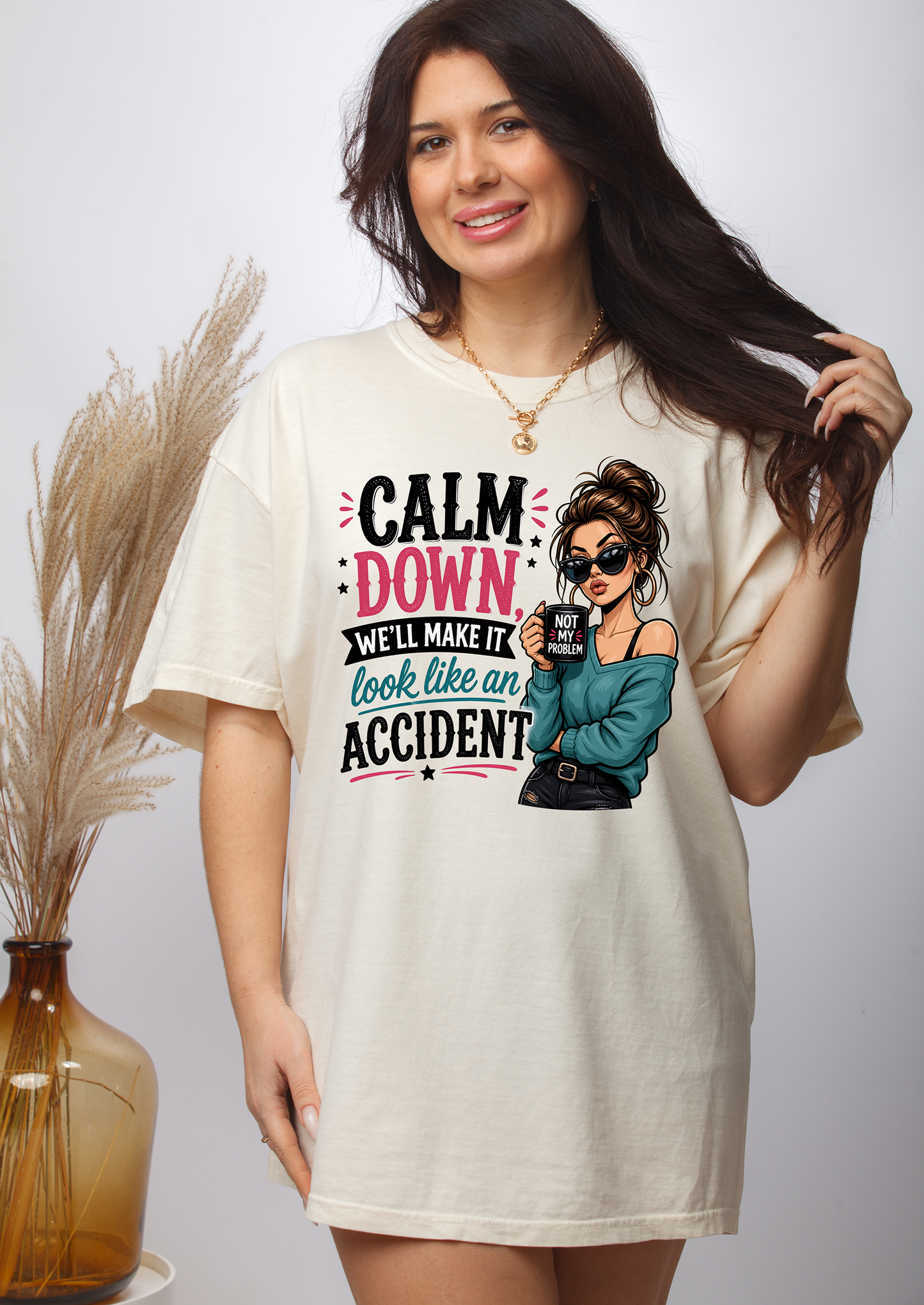 Calm Down - Full Color - DTF Transfer - Flash Grab Friday