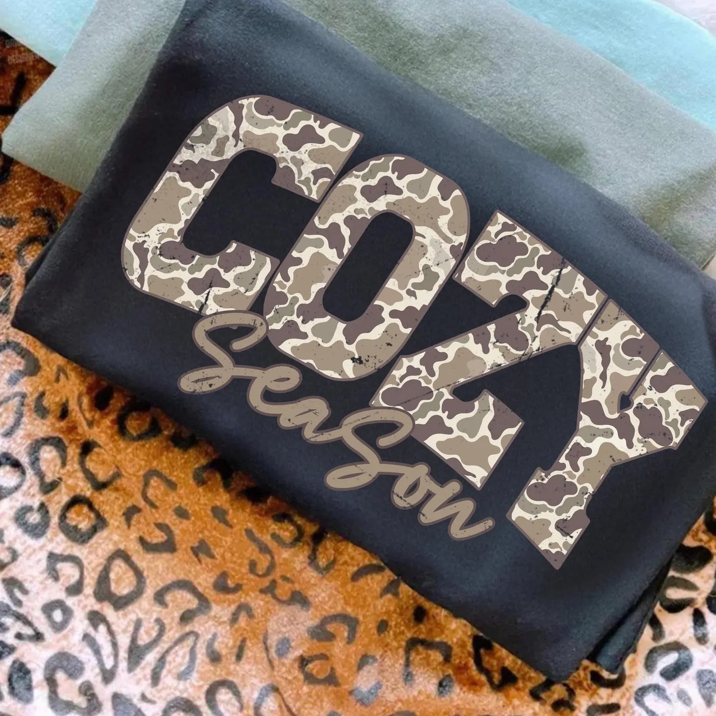 Camo Cozy- Full Color DTF Transfer -2-5 Business Days