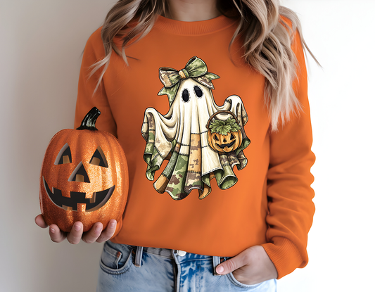 Camo Quilted Ghostie- Full Color DTF Transfer-2-5 Business Days