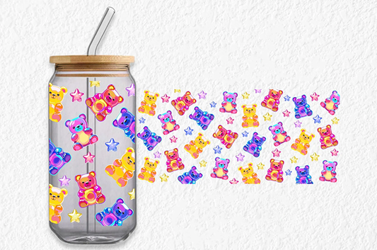 Candy Gummy Bears - 16 oz UVDTF Wrap - RTS