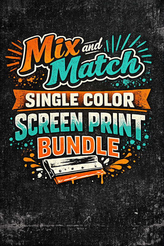 Mix and Match - Single Color Screen Print - 50 Pack - Thrifty Thursday