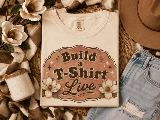 Build A T-Shirt - Made on Live