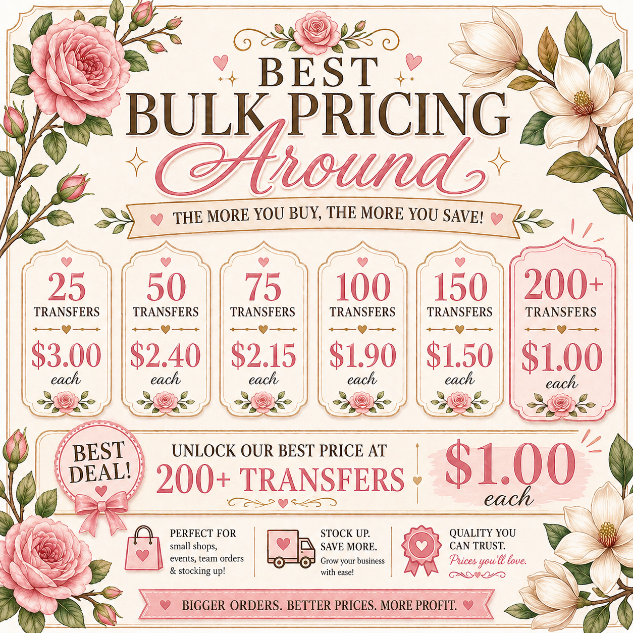 Bulk Ordering