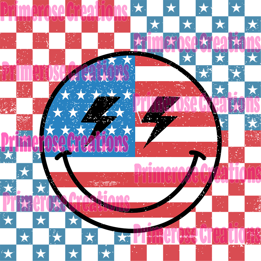 Checkered American Smiley