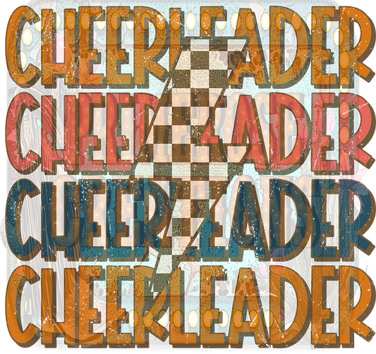 Cheerleader repeat lightening bolt