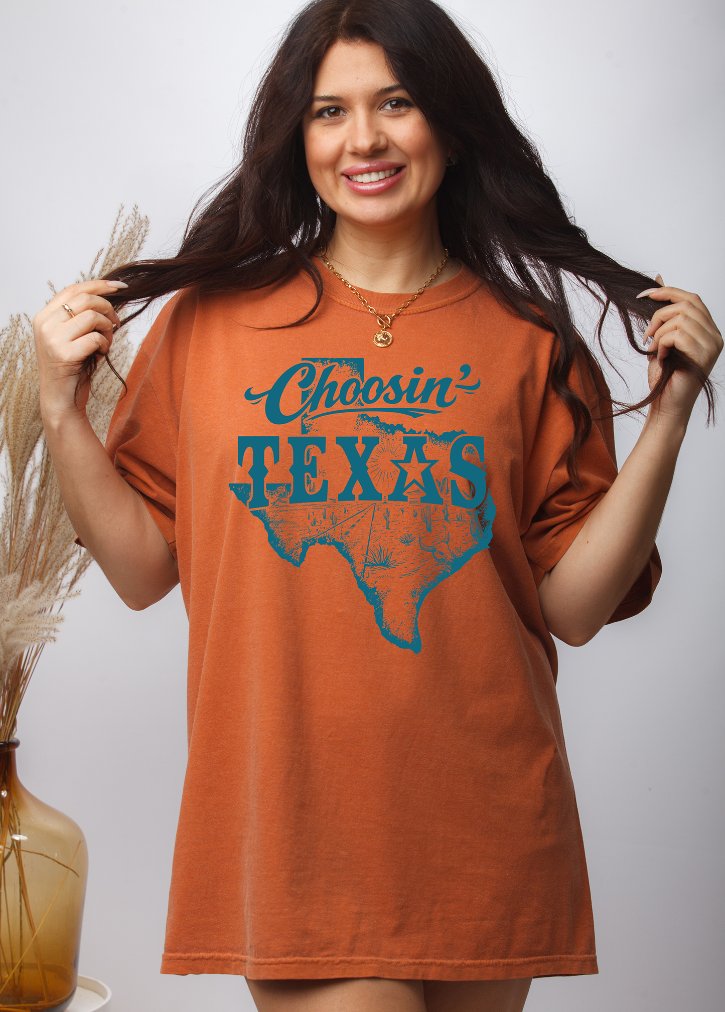 Choosin Texas - Blue - Full Color - DTF Transfer - 2-5 Business Days