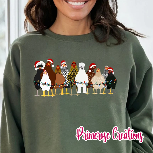 Christmas Chickens DTF