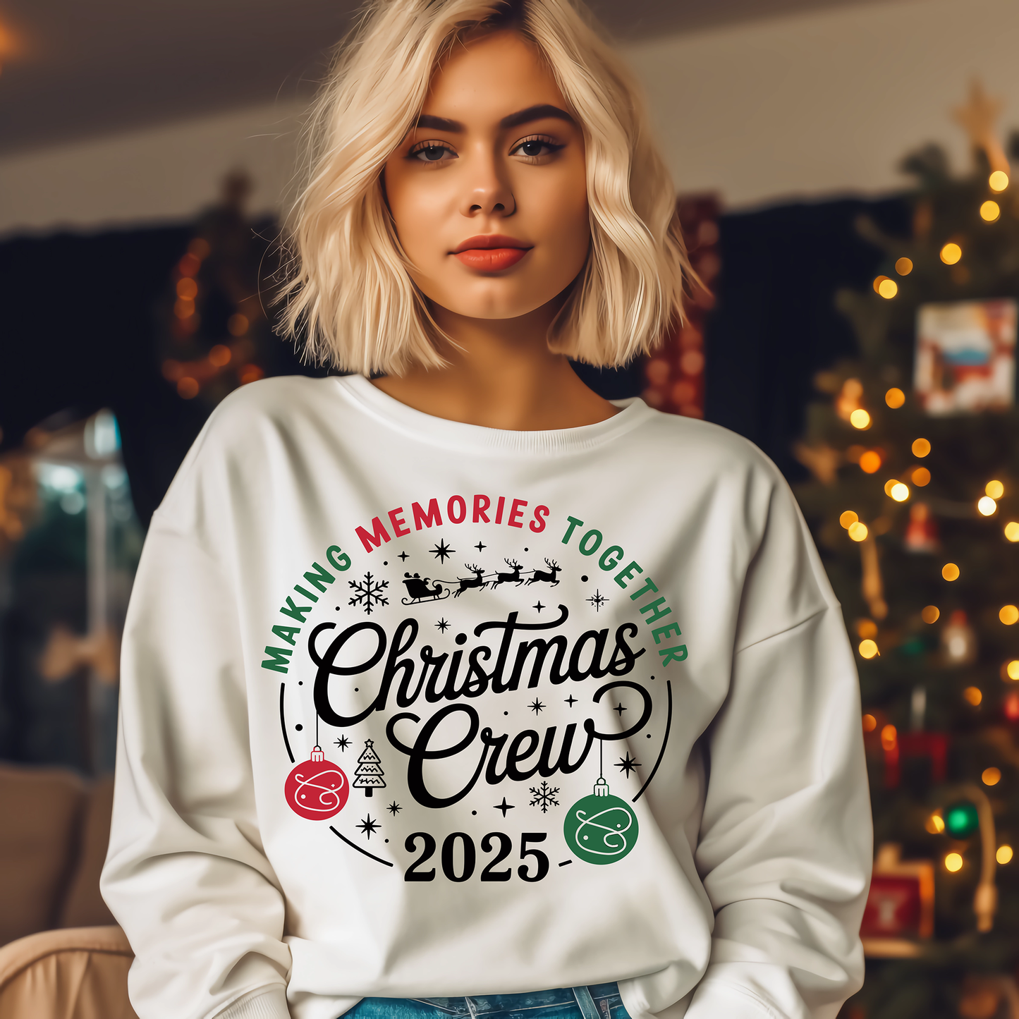 Christmas Crew 2025 Family Christmas-Full Color-DTF TRANSFER-2-5 Business Days