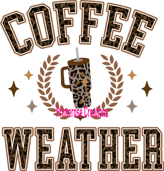 Coffee Weather Leopard DTF