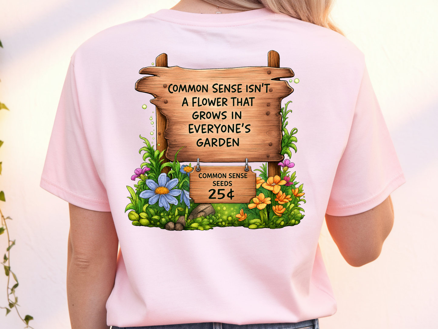 Common Sense Garden w/ Pocket - DTF TRANSFER - WHOLESALE