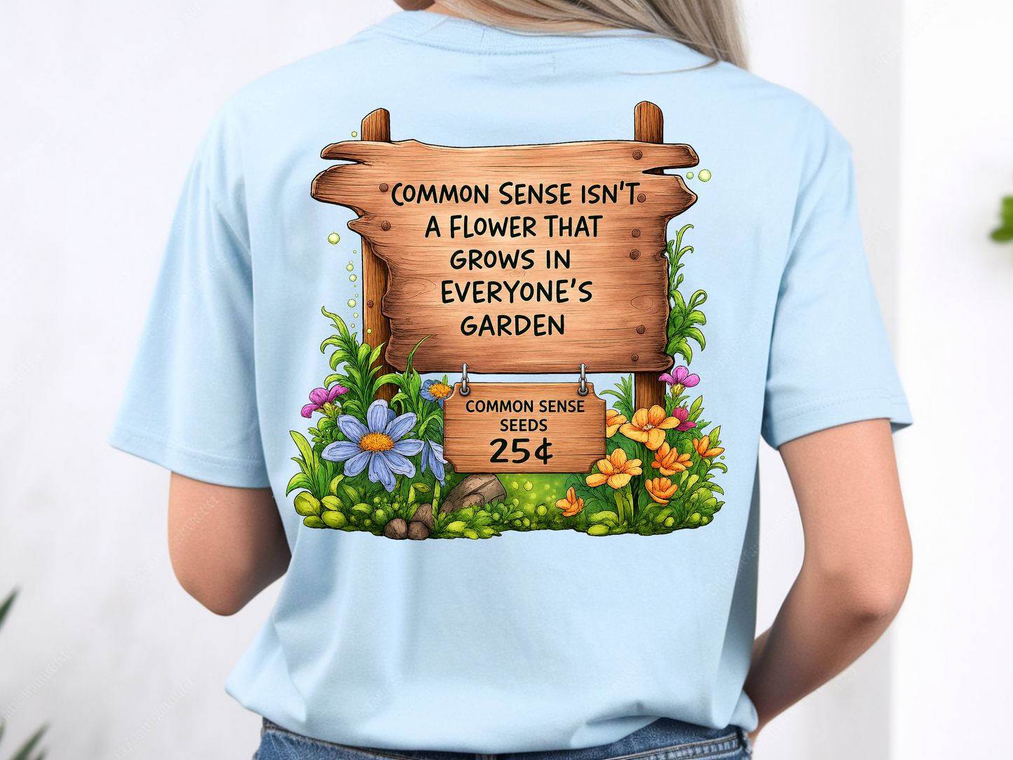 Common Sense Garden w/ Pocket - DTF TRANSFER - WHOLESALE