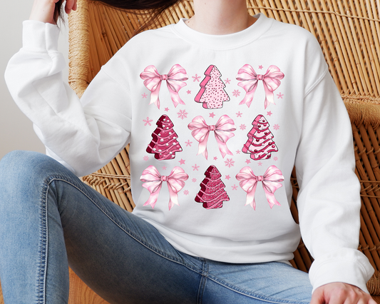 Coquette Pink Tree-Full Color-DTF TRANSFER-2-5 Business Days