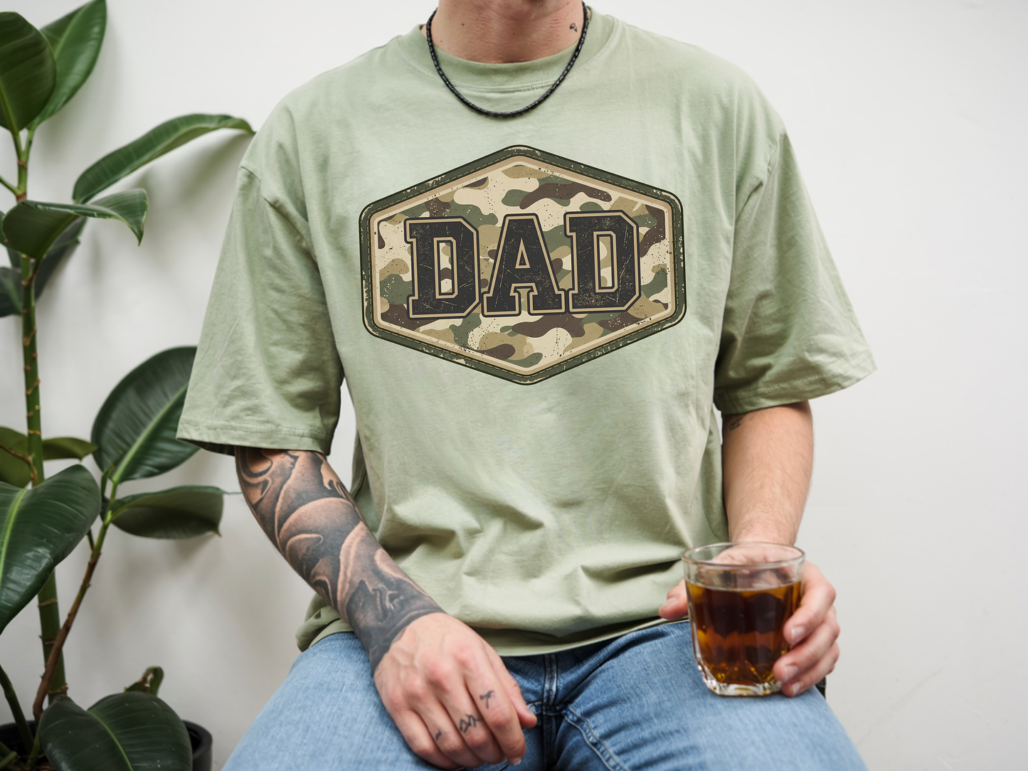 Dad Camo - Full Color - DTF Transfer - 2-5 Business Days