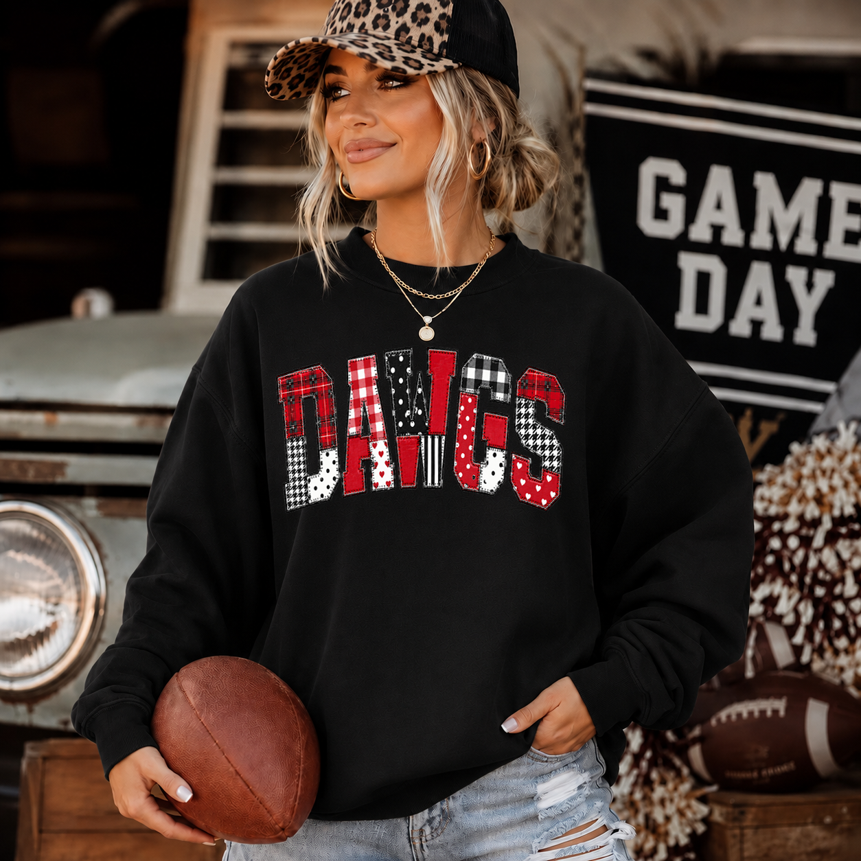 Patchwork Dawgs - DTF Transfer - Flash Grab Friday