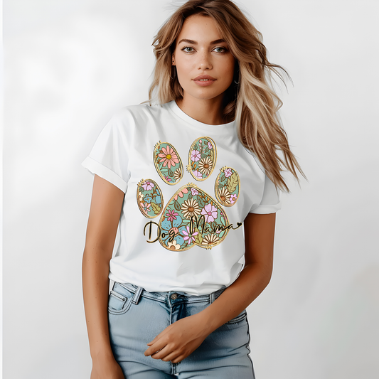 Dog floral boho